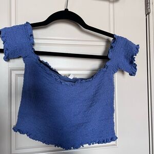 Gianni Bini off the shoulder crop top size Medium